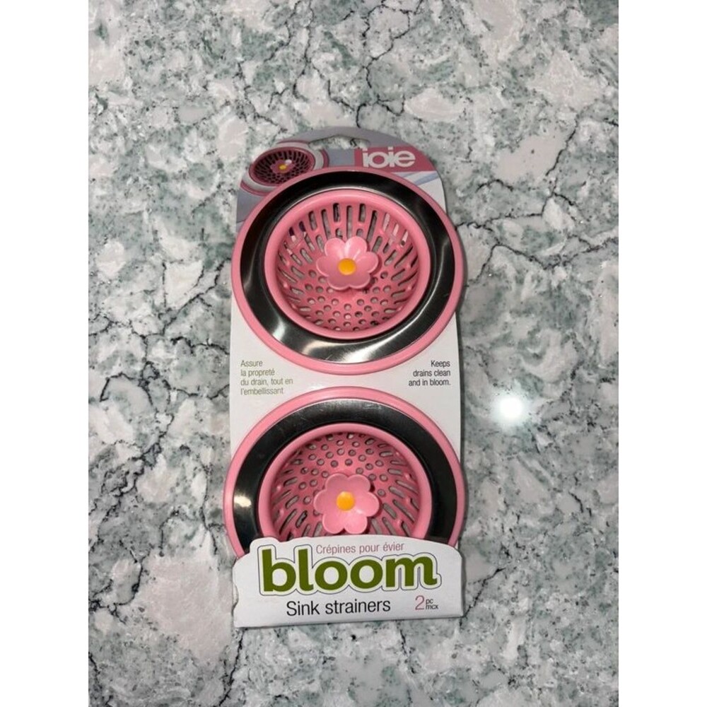 New Joie Bloom Floral Kitchen Sink Strainers 2 Pack